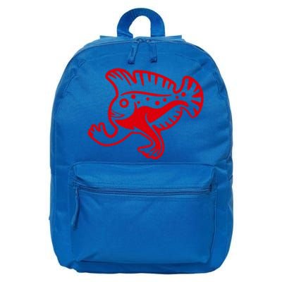 Walking Fish Angish Family Member For Fish Fans Gift 16 in Basic Backpack