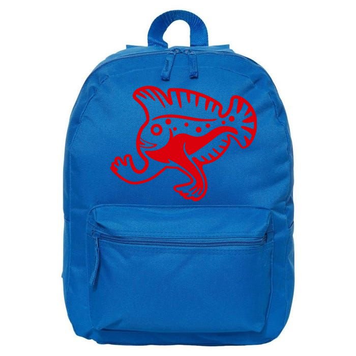 Walking Fish Angish Family Member For Fish Fans Gift 16 in Basic Backpack