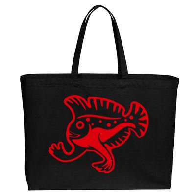 Walking Fish Angish Family Member For Fish Fans Gift Cotton Canvas Jumbo Tote