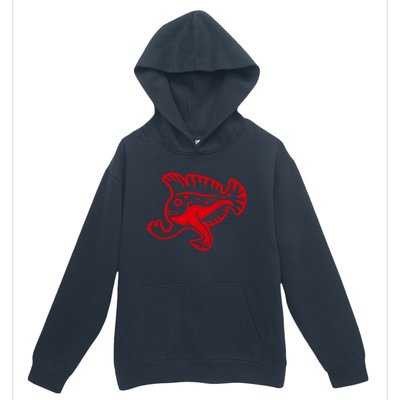 Walking Fish Angish Family Member For Fish Fans Gift Urban Pullover Hoodie