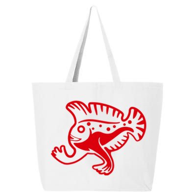 Walking Fish Angish Family Member For Fish Fans Gift 25L Jumbo Tote