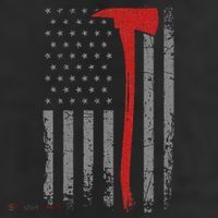 Wildland Firefighter Axe American Flag Thin Red Line Fireman 11oz C Handle Ceramic Mug