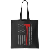Wildland Firefighter Axe American Flag Thin Red Line Fireman Bag