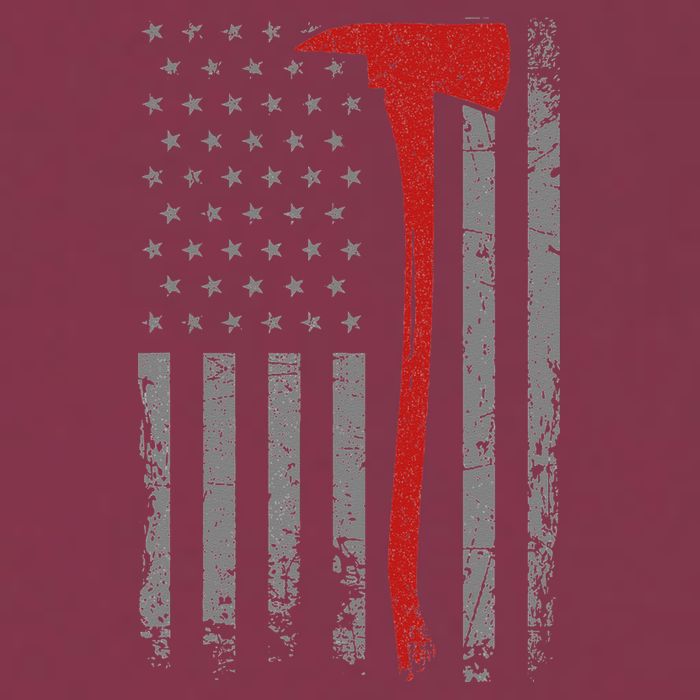 Wildland Firefighter Axe American Flag Thin Red Line Fireman 16oz Travel Tumbler
