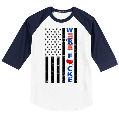 Were F!!cked Anti Biden Pro Republican Baseball Sleeve Shirt