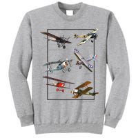 Wwi Fighters Airplanes Tall Sweatshirt