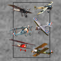 Wwi Fighters Airplanes Tall Sweatshirt