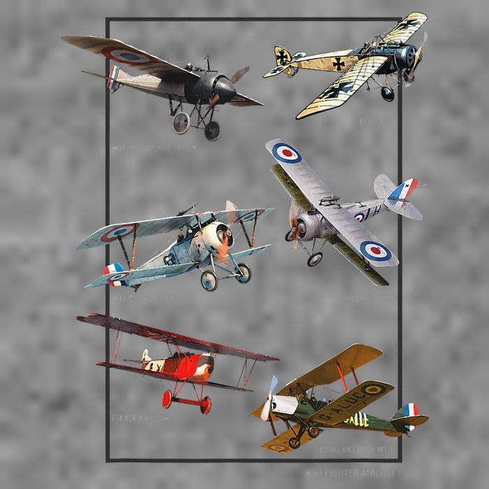 Wwi Fighters Airplanes Tall Sweatshirt