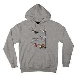 Wwi Fighters Airplanes Tall Hoodie