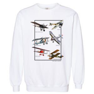 Wwi Fighters Airplanes Garment-Dyed Sweatshirt