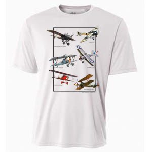 Wwi Fighters Airplanes Cooling Performance Crew T-Shirt