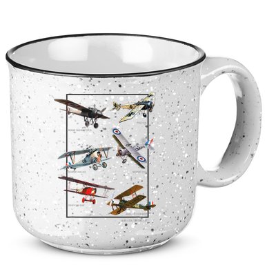 Wwi Fighters Airplanes 15oz Campfire Ceramic Mug