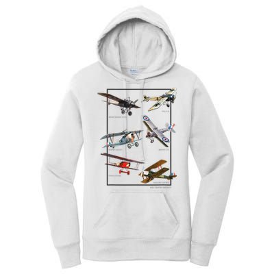 Wwi Fighters Airplanes Women's Pullover Hoodie