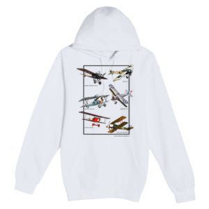 Wwi Fighters Airplanes Premium Pullover Hoodie