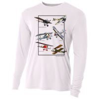 Wwi Fighters Airplanes Cooling Performance Long Sleeve Crew