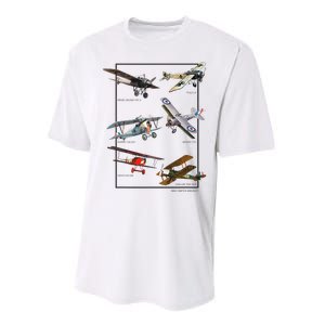 Wwi Fighters Airplanes Performance Sprint T-Shirt