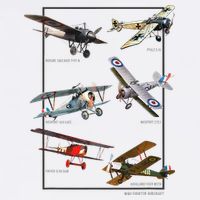 Wwi Fighters Airplanes Premium T-Shirt