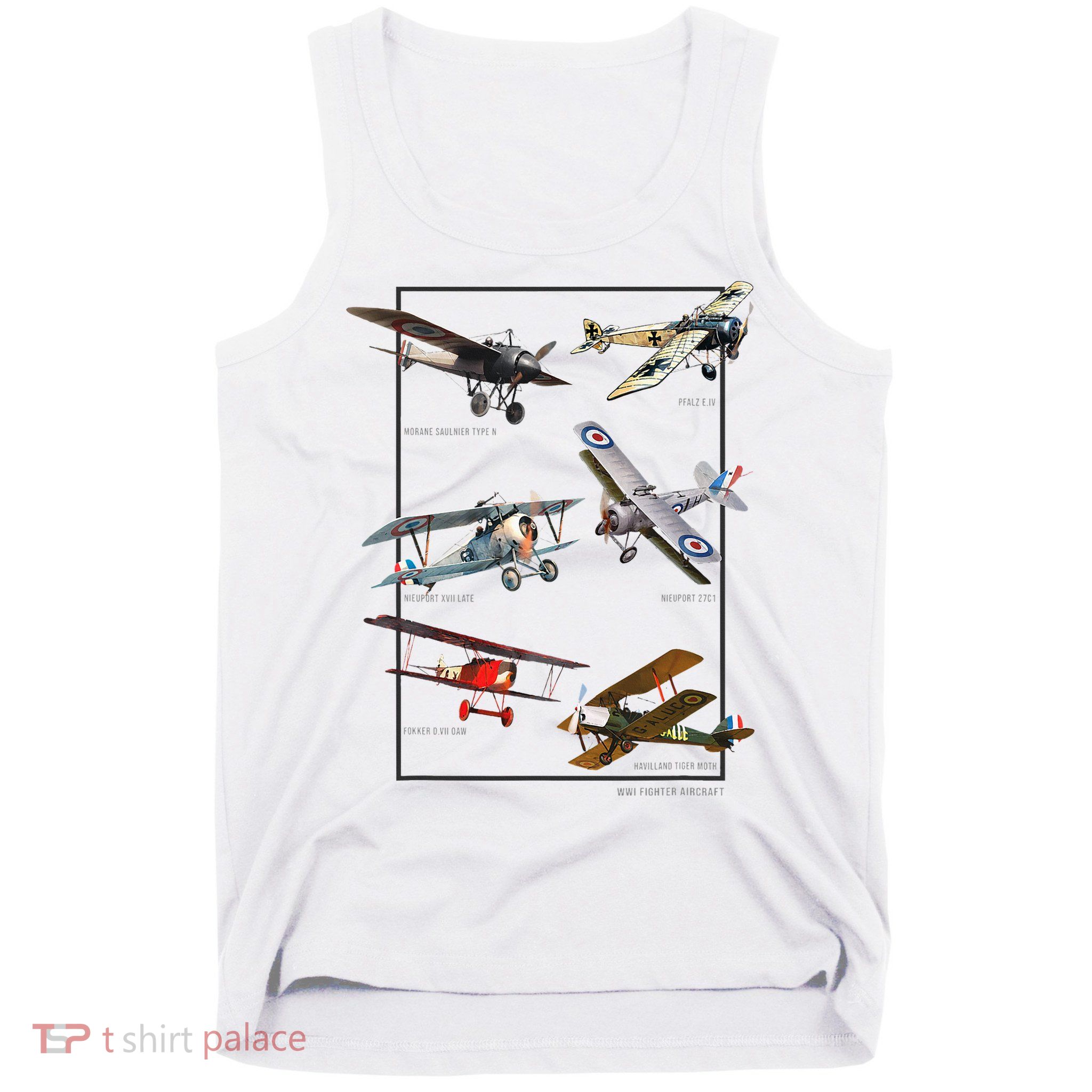 Wwi Fighters Airplanes Tank Top
