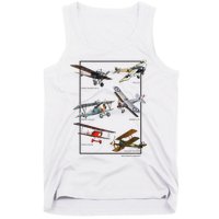 Wwi Fighters Airplanes Tank Top