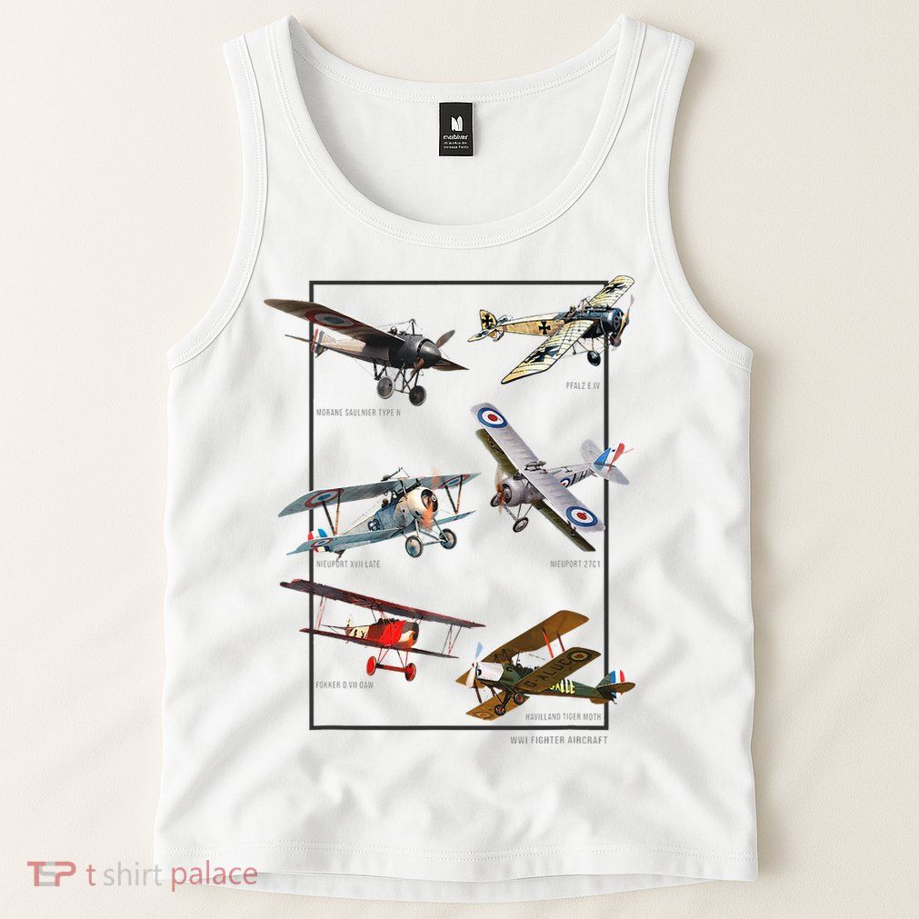 Wwi Fighters Airplanes Tank Top