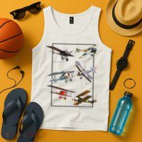 Wwi Fighters Airplanes Tank Top