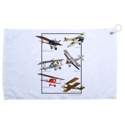 Wwi Fighters Airplanes Grommeted Golf Towel