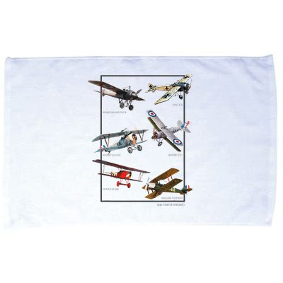 Wwi Fighters Airplanes Microfiber Hand Towel