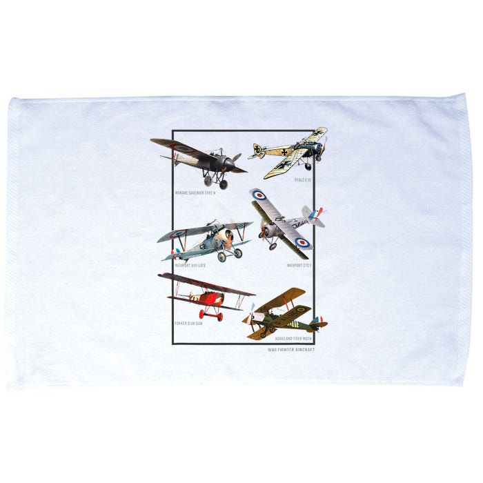 Wwi Fighters Airplanes Microfiber Hand Towel