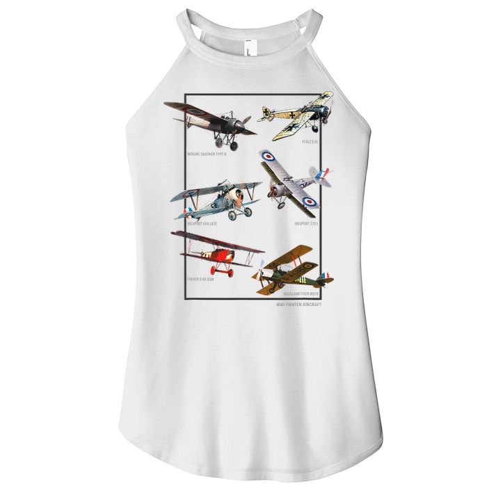 Wwi Fighters Airplanes Women's Perfect Tri Rocker Tank