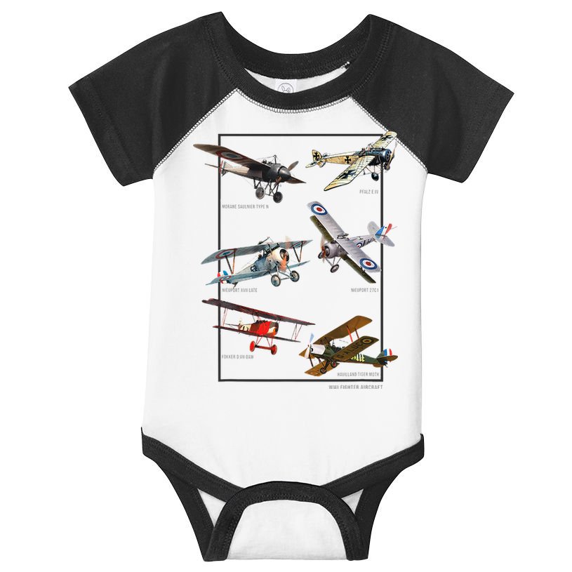 Wwi Fighters Airplanes Infant Baby Jersey Bodysuit