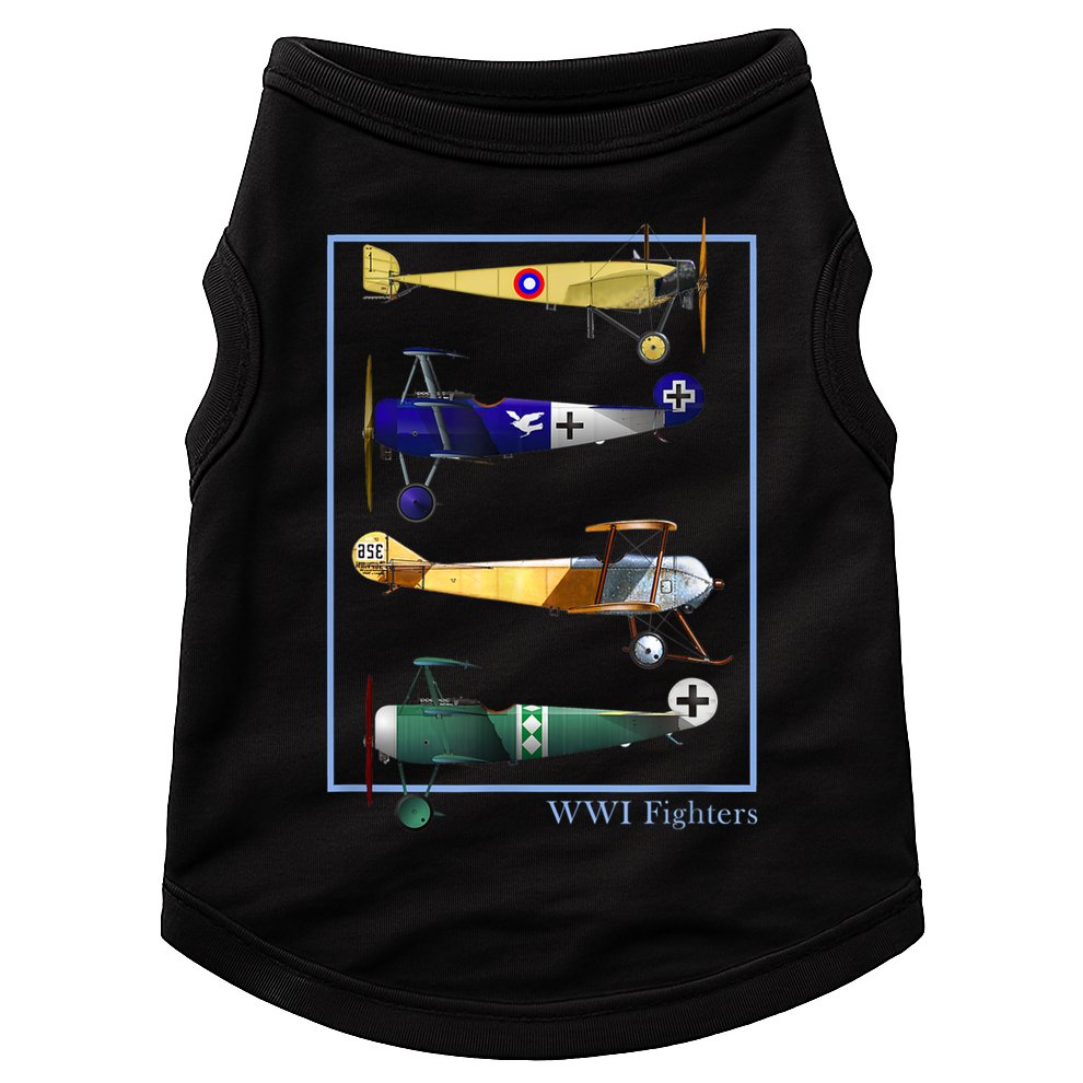 WWI Fighters Airplanes Vintage Doggie Tank