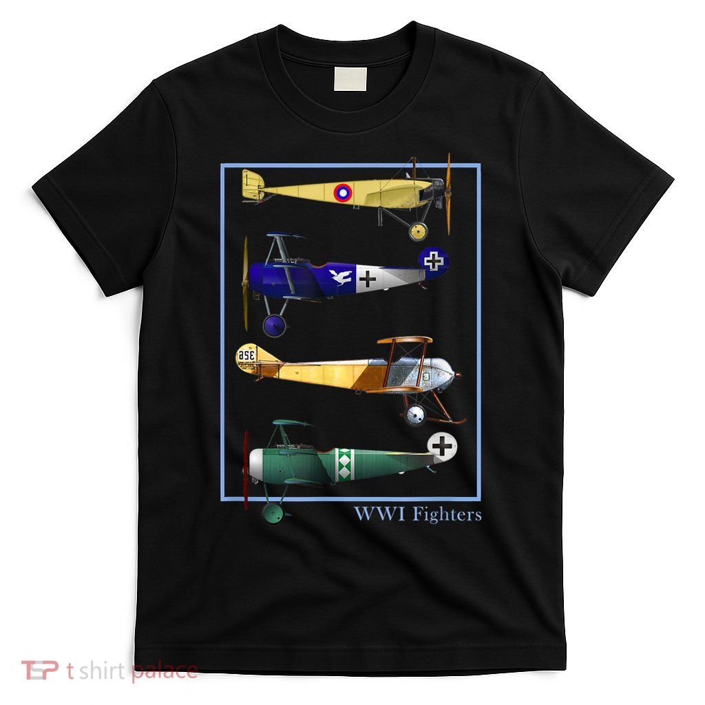 WWI Fighters Airplanes Vintage T-Shirt
