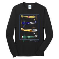 WWI Fighters Airplanes Vintage Tall Long Sleeve T-Shirt