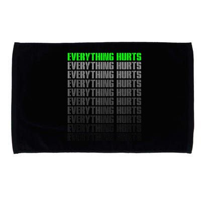 Workout Funny Athlete Everything Hurts Fitness Trainer Microfiber Hand Towel