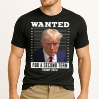 Wanted For A Second Term Trump 2024 Mugshot Cooling Performance Crew T-Shirt