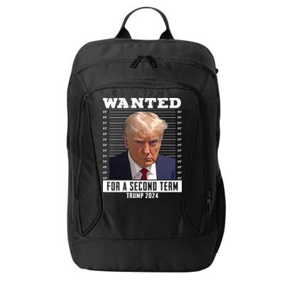 Wanted For A Second Term Trump 2024 Mugshot City Backpack
