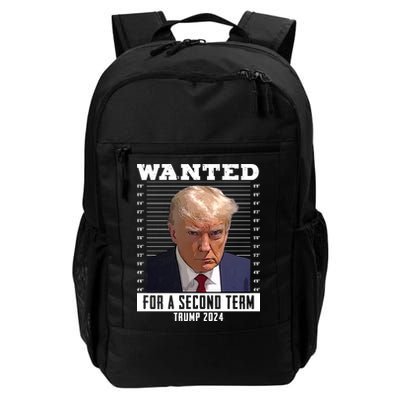 Wanted For A Second Term Trump 2024 Mugshot Backpack