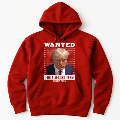 Wanted For A Second Term Trump 2024 Mugshot Hoodie