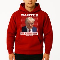 Wanted For A Second Term Trump 2024 Mugshot Hoodie