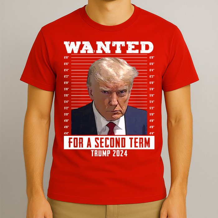 Wanted For A Second Term Trump 2024 Mugshot T-Shirt