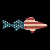 Walleye Fishing American Flag Sauger Angling Impact Tech Backpack