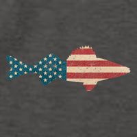 Walleye Fishing American Flag Sauger Angling Vector Backpack