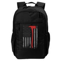 Wildland Firefighter Axe American Flag Thin Red Line Fireman Backpack
