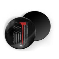 Wildland Firefighter Axe American Flag Thin Red Line Fireman Magnet
