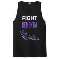 Walk For A Cure Dementia Awareness Purple Ribbon Support PosiCharge Competitor Tank