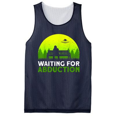 Waiting For Abduction Ufo Alien Conspiracy Mesh Reversible Basketball Jersey Tank