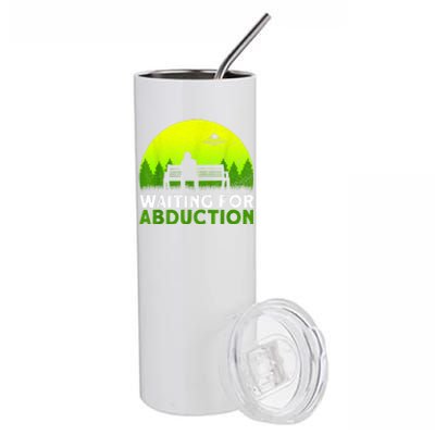 Waiting For Abduction Ufo Alien Conspiracy Stainless Steel Tumbler