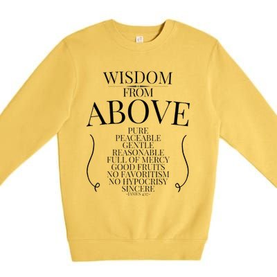 Wisdom From Above Premium Crewneck Sweatshirt