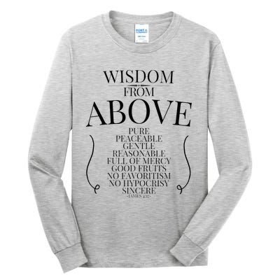 Wisdom From Above Tall Long Sleeve T-Shirt