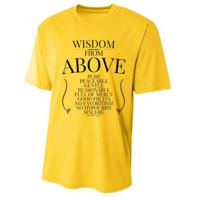 Wisdom From Above Performance Sprint T-Shirt